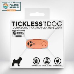 Tickless Mini Dog USB repelent cu ultrasunete pentru căpușe și purici pentru câini (Culoare piersică)