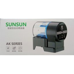 SunSun AK-01S alimentator automat wifi pentru acvariu (120 x 80 x 140 mm | Poate fi instalat pe acvarii cu grosimea sticlei 3-20 mm | Opțiunea de temporizare: 12/24 h | Volum: 50 g / 100 g | 2 baterii x 5V1A)