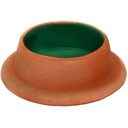Bol ceramic pentru animale de companie cu design simplu, tradițional (80 / 115 x 40 mm)