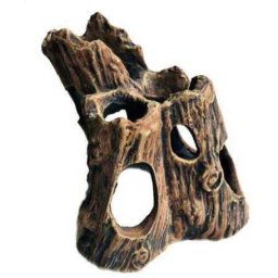 Decor trunchi gol de copac vertical pentru acvariu (160 x 160 x 160 mm)
