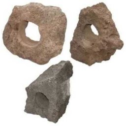 Piatră vulcanică cu găuri decor pentru acvariu (Cu 1 gaură; 10 - 20 cm)