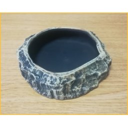 Castron de hrănire cu margine pentru reptile (Plat- 110 x 110 x 25 mm)