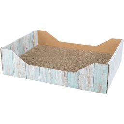 Trixie Scratching Bed - cutie de zgâriat pentru pisici cu aspect de lemn (45 x 12 x 33 cm)