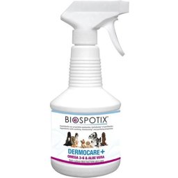 Biospotix Dermocare+ spray pentru îngrijirea blănii pentru câini și pisici 500 ml