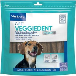 Virbac Veggiedent Fr3sh benzi de mestecat aromate (M; pentru câini între 10-30 kg; 15 benzi)