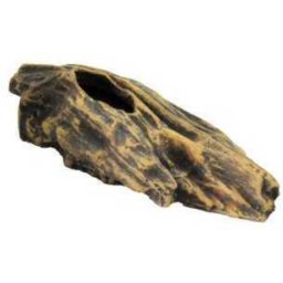 Jumătate de buștean vertical din ceramică (8 x 5 x 18 cm)