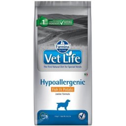 Vet Life Natural Diet Dog Hipo Fish & Potato (2 x 12 kg) 24 kg