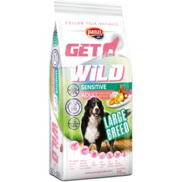 GetWild Dog Adult Large Breed Sensitive Lamb & Rice with Apple 15 kg