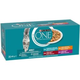 Hrană pentru pisici Purina One în sos – Jumbo Pack (2 cutii | 80 pliculețe | 120 x 85 g) 12200 g