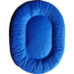 Pat oval impermeabil pt câini cu husă detașabilă (105 x 85 x 10 cm)