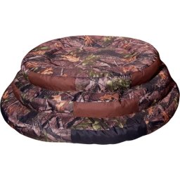 Pat oval impermeabil pt câini cu husă detașabilă - Camuflaj (105 x 85 x 10 cm)