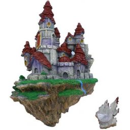 Castel plutitor cu ventuze, decor acvariu (105 x 40 x 155 mm)