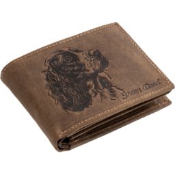 Portofel din piele GreenDeed cu model Spaniel