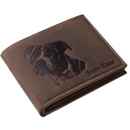 Portofel din piele GreenDeed cu model Amstaff