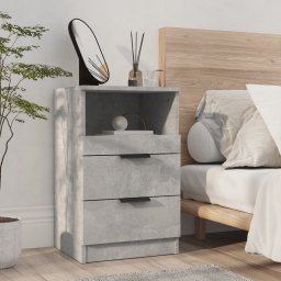Noptiera, gri beton, lemn prelucrat GartenMobel Dekor