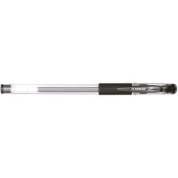 Pix transparent cu gel, rubber grip, 0.5 mm, cerneala rezistenta la apa, DONAU - negru