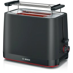 Prajitor de paine Set toasters 950 W, negru, capacitate 2 felii, suport ustensile