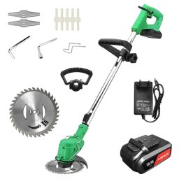 Motocoasa Electrica Cu Acumulator 2 x 48V, 18000 RPM , Extensibila + 9 Accesorii