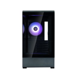 CARCASA Zalman P30 v2, mini tower, gaming, fara sursa, suporta 9xfan, 3xfan inclus, PSU shroud, USB Type-C x 1, USB 3.1 gen1 x 1, audio+mic, 5 sloturi expansiune, negru, P30 Black V2 (timbru verde 0.24lei)