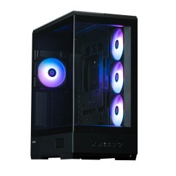 CARCASA Zalman P50 DS, middle tower, gaming, fara sursa, suporta 10xfan, 4xfan inclus, PSU shroud, USB 3.1 gen1 x 2, audio+mic, 7 sloturi expansiune, negru, P50 DS Black (timbru verde 0.32lei)