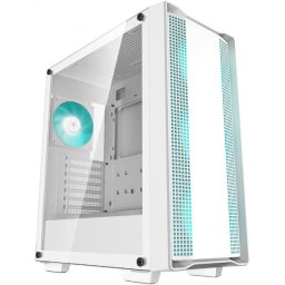 CARCASA DeepCool CC560 MESH V2, middle tower, gaming, fara sursa, suporta 8xfan, 4xfan inclus, , USB 3.2 gen1 x 2, audio, 7 sloturi expansiune, alb, R-CC560-WHAMA4-G-2 (timbru verde 0.32lei)