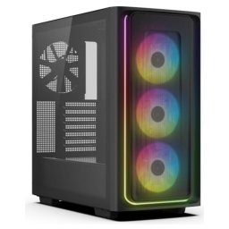 CARCASA DeepCool CG540 MESH, middle tower, gaming, fara sursa, suporta 6xfan, 4xfan inclus, USB 3.2 gen1 x 2, audio+mic, 7 sloturi expansiune, negru, R-CG540-BKAGE4-E-2 (timbru verde 0.32lei)