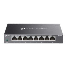 SWITCH TP-LINK Omada unmanaged, 8 porturi Gigabit, carcasa metalica DS108G (timbru verde 2 lei)