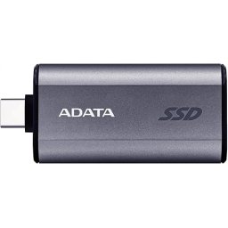 SSD EXTERN ADATA, USB Type-C, 500 GB, scriere 1050 MB/s / citire1000 MB/s, metalic SC750-500G-CCBK (timbru verde 0.03 lei)