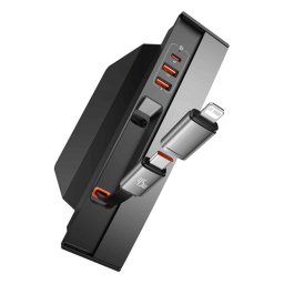 HUB extern Baseus T-Space, compatibil Tesla model 3/Y, porturi USB: USB 3.0 x 2, cablu retractabil USB Type-C 45W, B00051300111-00 (timbru verde 0.8 lei) - 6932172633622