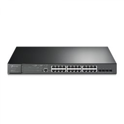 Switch TP-Link cu management L2, 24 Porturi Gigabit POE+, 4× Gigabit SFP Slots, 1× RJ45 Console Port, 1× Micro-USB Console Port SG3428MP (timbru verde 2 lei)