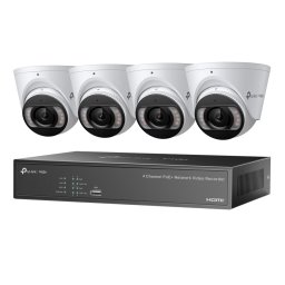KIT VIGI 4MP Full-Color TP-Link Turret IPC & 4 Channel PoE+ NVR KIT + 2TB HDD VIGI NK4P-T4425-2T (timbru verde 2 lei)
