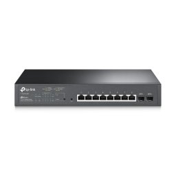 SWITCH TP-LINK POE 10 porturi Gigabit (8 PoE+), IEEE 802.3at/af, carcasa metalica SG2210MP (timbru verde 2 lei)