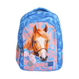 Ghiozdan clasele I-IV, 4 compartimente, Majewski, Gama St. Right, Colectia Romantic Horse 2025, BP-58