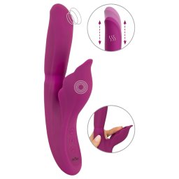 Javida - Vibrator 4in1 stimulare punct G și clitoris - mov