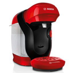 Espressor Espressor Tassimo Style TAS113E, 1400W, 3.3 bar, 0.7l, Autocuratare si decalcifiere, capsule, Rosu
