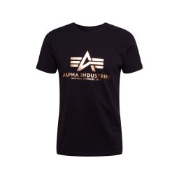 ALPHA INDUSTRIES Tricou auriu / negru