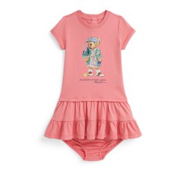 Polo Ralph Lauren Rochie albastru deschis / maro deschis / verde / roz pitaya