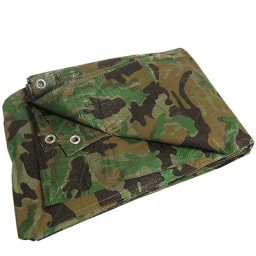  Prelată impermeabilă, 2x10, camuflaj 80g/m2