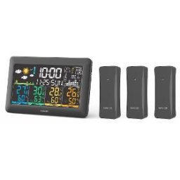 Stație Meteo cu 3 Senzori Wireless Incluși, SWS TH6300, 433.92 MHz, Rază 80m
