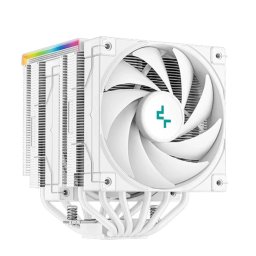 DeepCool CPU Cooler - AK620 Digital WH (28 dB; max., 117.21 m3/h; conector cu 4 pini, 6 heatpipe-uri, 2x12cm, PWM, alb)
