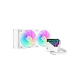 DeepCool CPU Water Cooler - LT240 WH ARGB (max. 19dB; max. 145.86 m3/h; 2x12cm, alb)