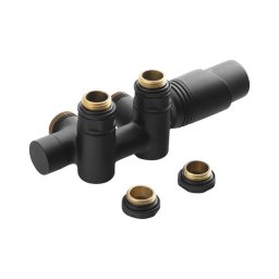 Set de racorduri termostatice pentru racord central Bruckner WICHER negru mat