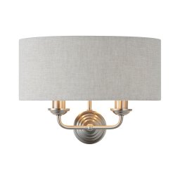 Aplică Endon 94403 HIGHCLERE 2xE14/40W/230V gri/crom mat