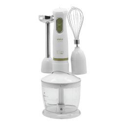 Set blender 3 in 1 Vivax HBS-400WG, 400W, 2 viteze, lama otel inoxidabil, maner detasabil, suport accesorii, alb/verde