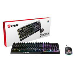 Tastatura MSI VIGOR GK30 COMBO RGB MEMchanical Gaming Keyboard + Clutch GM11 Gaming Mouse ' IT Layout, 6-Zone RGB Lighting Keyboard, Dual-Zone RGB Lighting Mouse, 5000 DPI Optical Sensor, RGB Mystic Light'