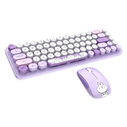 MOFII Tastatură + Mouse fără fir iBean Pro New 2.4G (Violet)
