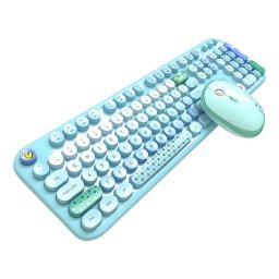 MOFII Lovely 2.4G Set tastatură + mouse fără fir (albastru)
