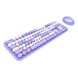 MOFII Tastatură + Mouse fără fir Violet dulce