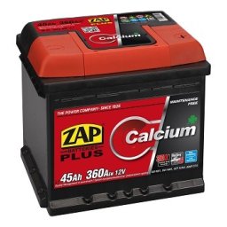 Baterie auto 45Ah Zap Plus 207x175x190 360A 12V