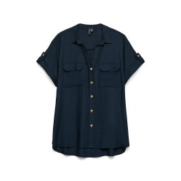 VERO MODA Bluză 'VMBUMPY' bleumarin